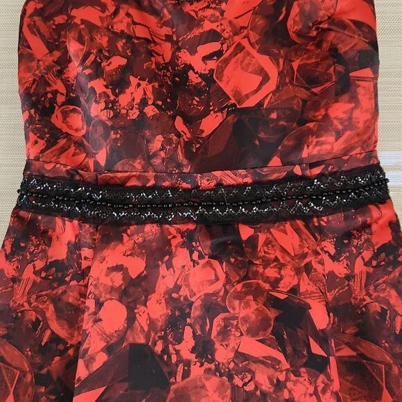 Princess Vera Wang red and black junior's size 1 formal dress - Picture 3 of 8